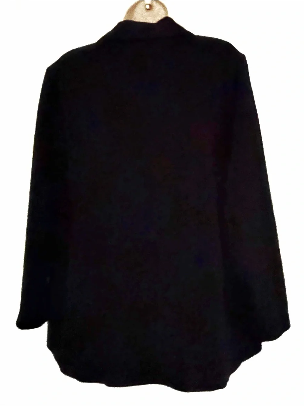 Susan Graver Black Single-Button Collar Blazer